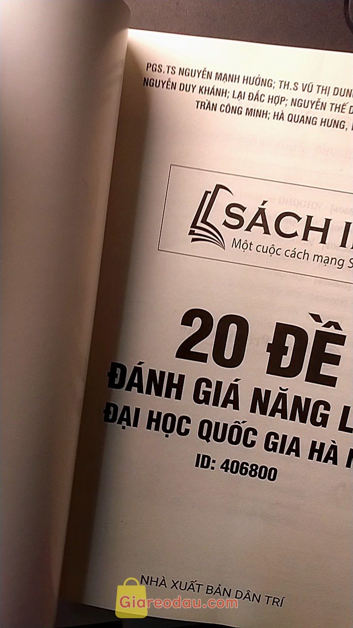 Giảm giá [Mã giảm 25%] Đánh giá năng lực 2024 - Sách đgnl 20 đề ôn thi dgnl 2024 -  ĐHQG Hà Nội moonbook. Sách tốt, nhiều đề , có đáp án, bài giảng, rất tuyệt vời, mình. 