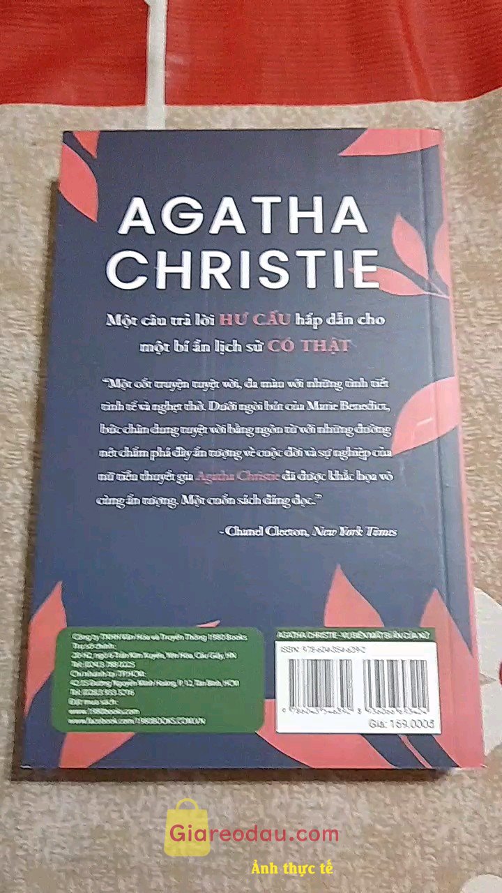 Giảm giá [Mã giảm 50%] Sách Agatha Christie Vụ Biến Mất Bí Ẩn Của Nữ Hoàng Trinh Thám. Sách giao hàng hỏa tốc lên đến rất nhanh.Người giao hàng nhiệt. 