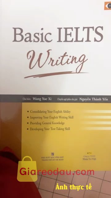 Giảm giá [Mã giảm 24%] Sách Basic Ielts Writing. Đóng gói cẩn thận sách nhận nguyên vẹn không hư. Mình nghĩ giá. 