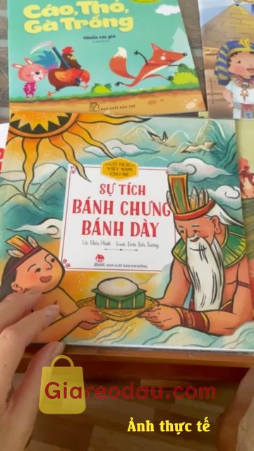 Giảm giá [Mã giảm 7%] Sách Bé Tập Kể Chuyện - Cáo, Thỏ, Gà Trống (2022). sản phẩm nhìn dễ thương nè chất liệu cũng ổn áp. mua dùng. 