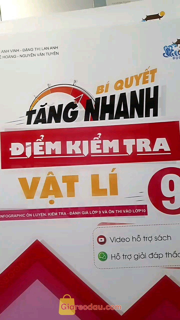 Giảm giá [Mã giảm 50%] Sách Bí quyết tăng nhanh điểm kiểm tra Vật lý 9. Sách thiết kế phù hợp với học sinh THCS. Có đề kiểm tra cũng như. 