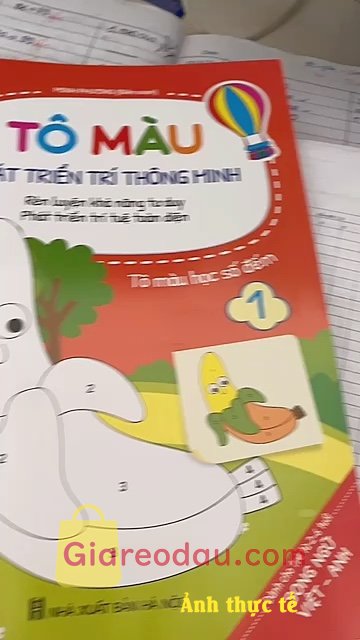 Giảm giá [Mã giảm 20%] Sách- Bộ 8 Quyển Tô Màu Nối Số Phát Triển Trí Thông Minh Song Ngữ Anh Việt Cho Bé Từ 2 3 4 5 6 Tuổi Tập Vẽ Tranh Tư Duy. Rất hài lòng với sản phẩm nhận đk,ok lắm nha shop,giao hàng nhanh,giá. 