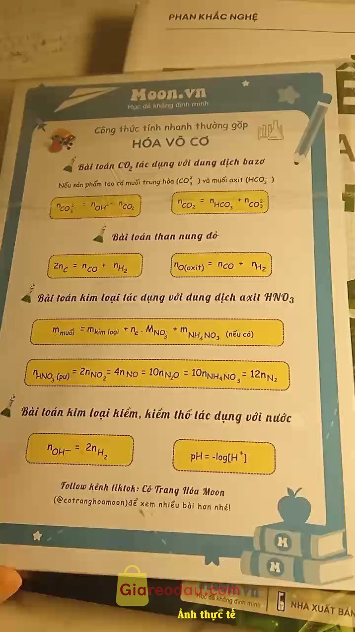 Giảm giá [Mã giảm 6%] Sách bộ đề minh họa ôn luyện thi THPTQG 2024 50 Đề trắc nghiệm môn Sinh học thầy Phan Khắc Nghệ - Sách ID. Sách giao nhanh lại còn đóng gói cực kỳ cẩn thận ý. sốp giao hàng. 