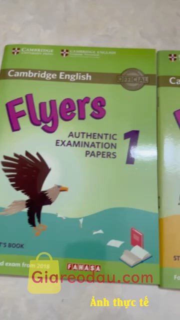 Giảm giá [Mã giảm 10%] Sách Cambridge English Flyers 1 for Revised Exam from 2018 Student's Book. Sách đẹp. Giao hàng nhanh. Mình mua cho con gái học lớp 5 vì muốn bé. 
