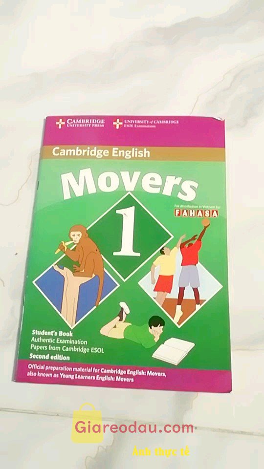 Giảm giá [Mã giảm 5%] Sách Cambridge Young Learner English Test Movers 1 SB FAHASA Reprint Edition. Sách màu đẹp sắc nét. Màu sắc tươi sáng. Hình ảng rõ nét.. Giao. 