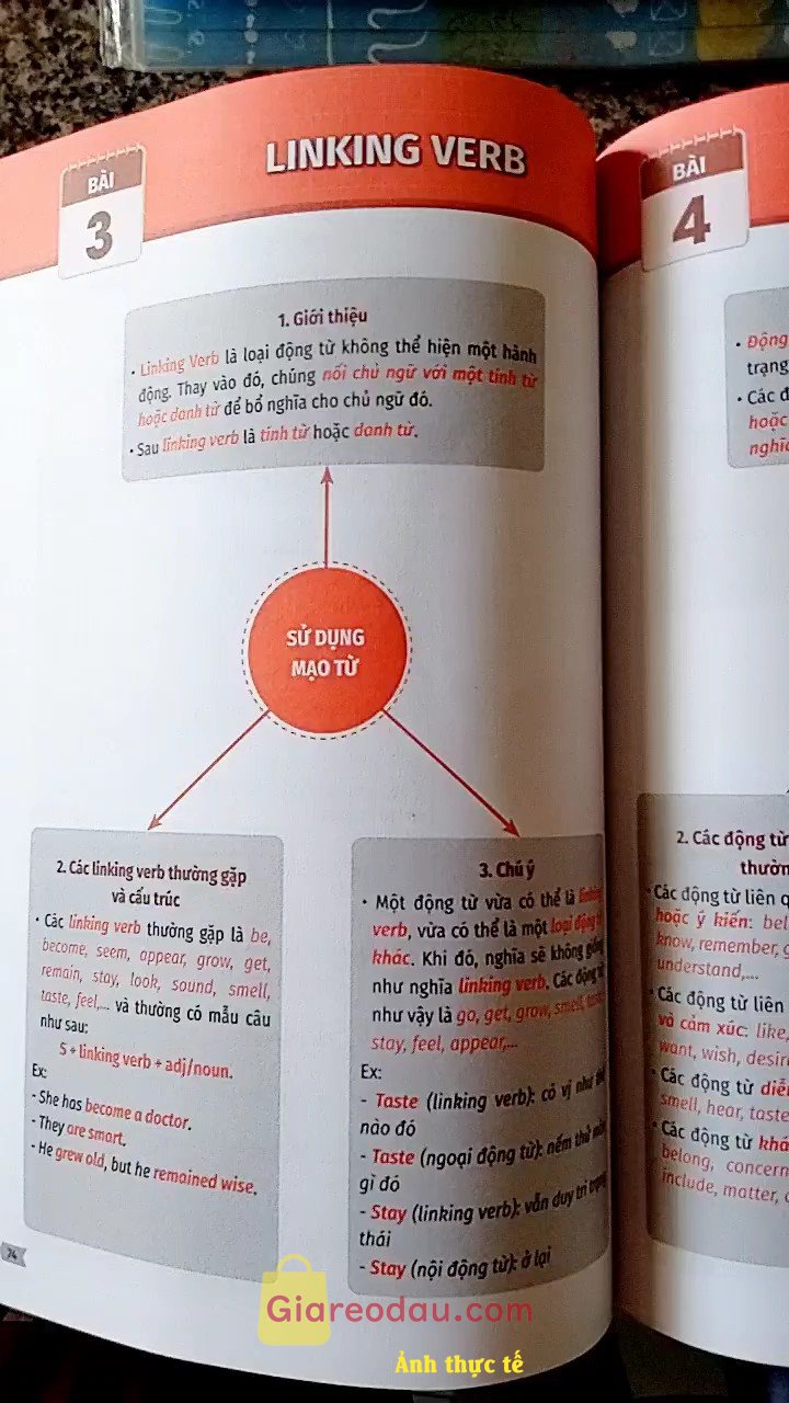 Giảm giá [Mã giảm 20%] Sách Chiến Thuật Mindmap Tự Học Vẫn Giỏi Tiếng Anh Phiên bản mới, dành cho người mất gốc, người mới bắt đầu HOCMAI. Sách in rất đẹp từ bìa đến bên trong. Đầy đủ 3 phần ngữ pháp,. 