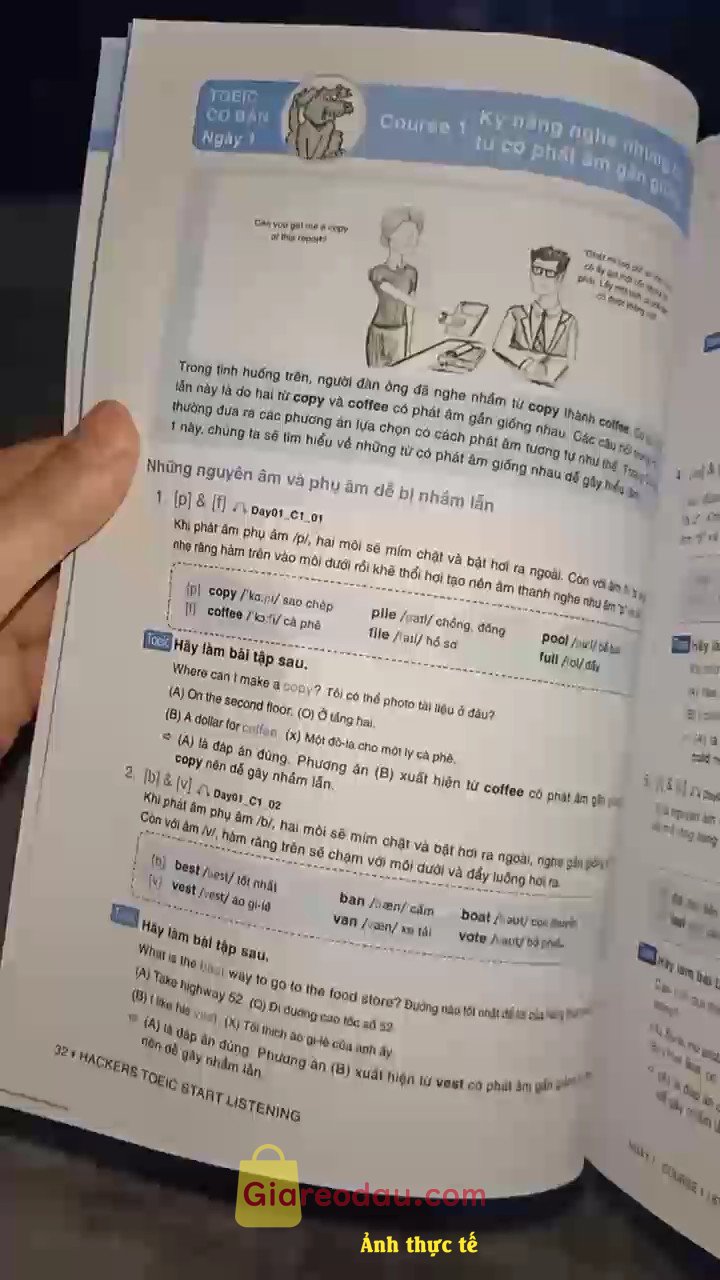 Giảm giá [Mã giảm 25%] Sách Cho Người Mới Học: Hackers Toeic Reading Từ Cơ Bản Đến Nâng Cao MỤC TIÊU 450+ (Bán Chạy Top 1 Tại Hàn Quốc). Sách gồm cả Từ vựng- Ngữ pháp- Ứng dụng các dạng reading. Trình. 