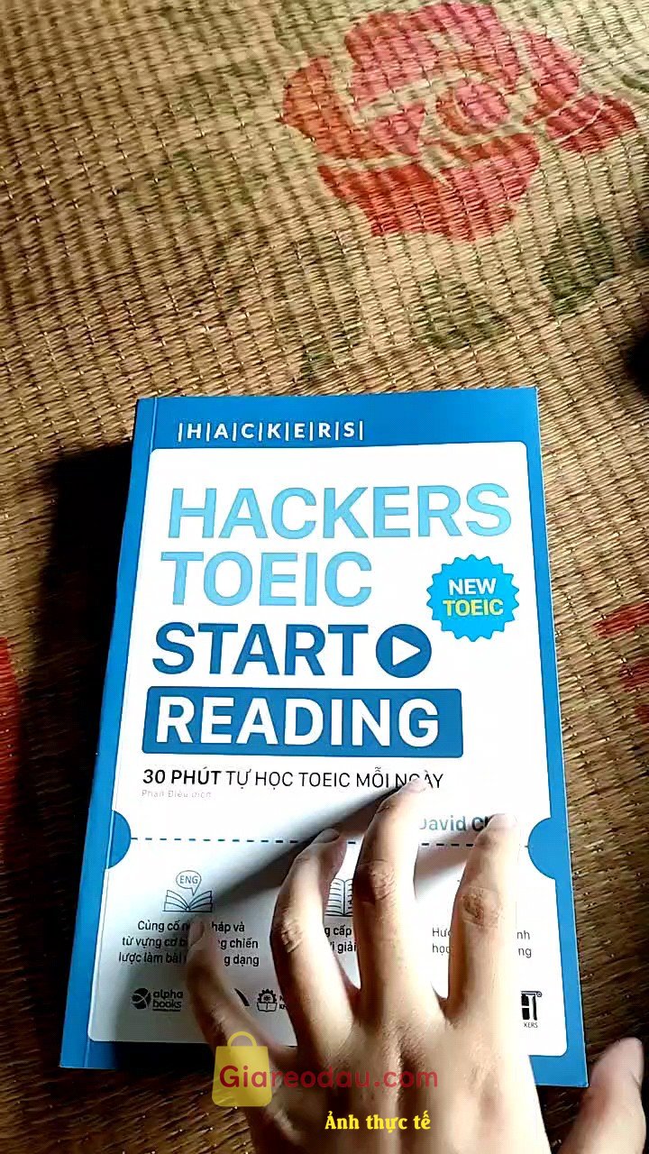 Giảm giá [Mã giảm 25%] Sách Cho Người Mới Học TOEIC: Hackers TOEIC Reading Từ Cơ Bản Đến Nâng Cao (Bán Chạy Top 1 Tại Hàn Quốc). Sách được giao rất nhanh. Shop đóng gói rất chất lượng, bọc trong. 