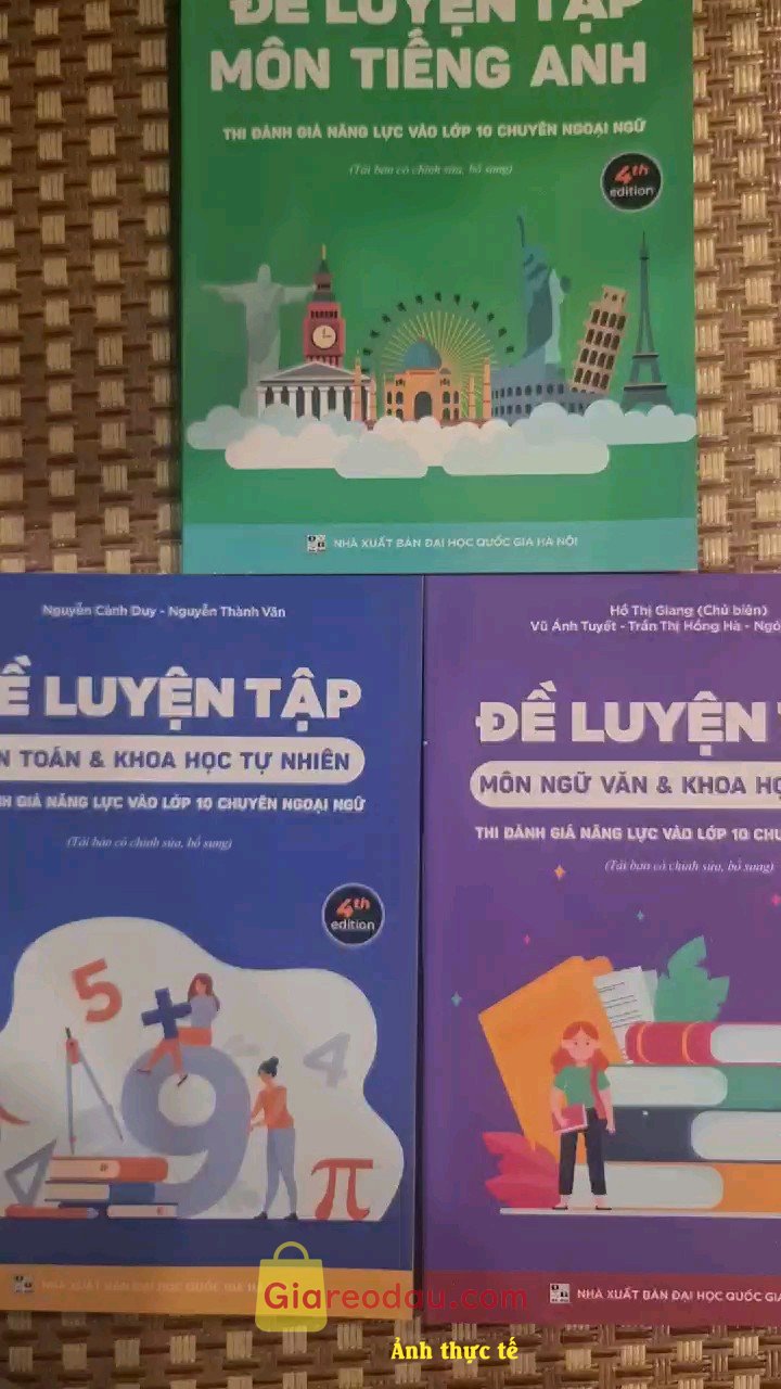 Giảm giá [Mã giảm 25%] Sách (Combo 2 cuốn) Đề Luyện Tập Thi Đánh Giá Năng Lực Vào Lớp 10 Chuyên Ngoại Ngữ Môn Toán Ngữ Văn. Sách chuẩn, in ấn đẹp, đã giảm giá so với bìa. Mua để con tham. 