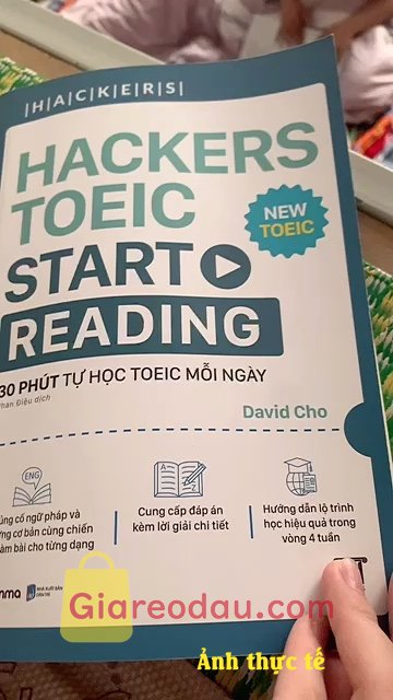 Giảm giá [Mã giảm 25%] Sách Combo > Hackers TOEIC : VOCABULARY + READING + LISTENING. . 