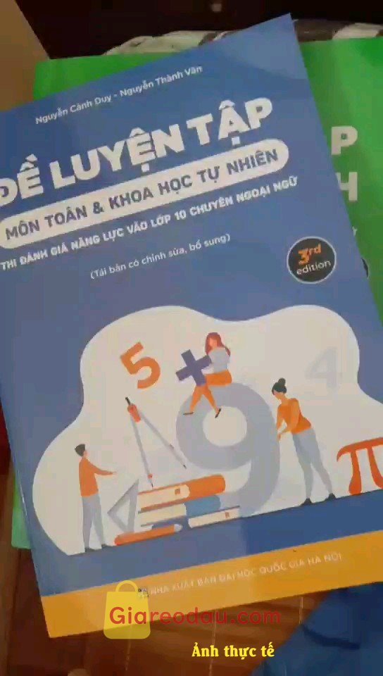 Giảm giá [Mã giảm 25%] Sách Đề Luyện Tập Môn Toán & Khoa Học Tự Nhiên Thi Đánh Giá Năng Lực Vào Lớp 10 Chuyên Ngoại Ngữ. hình ảnh chỉ mang tính chất nhận xu,sách in đẹp,sắc nét,chuyên. 