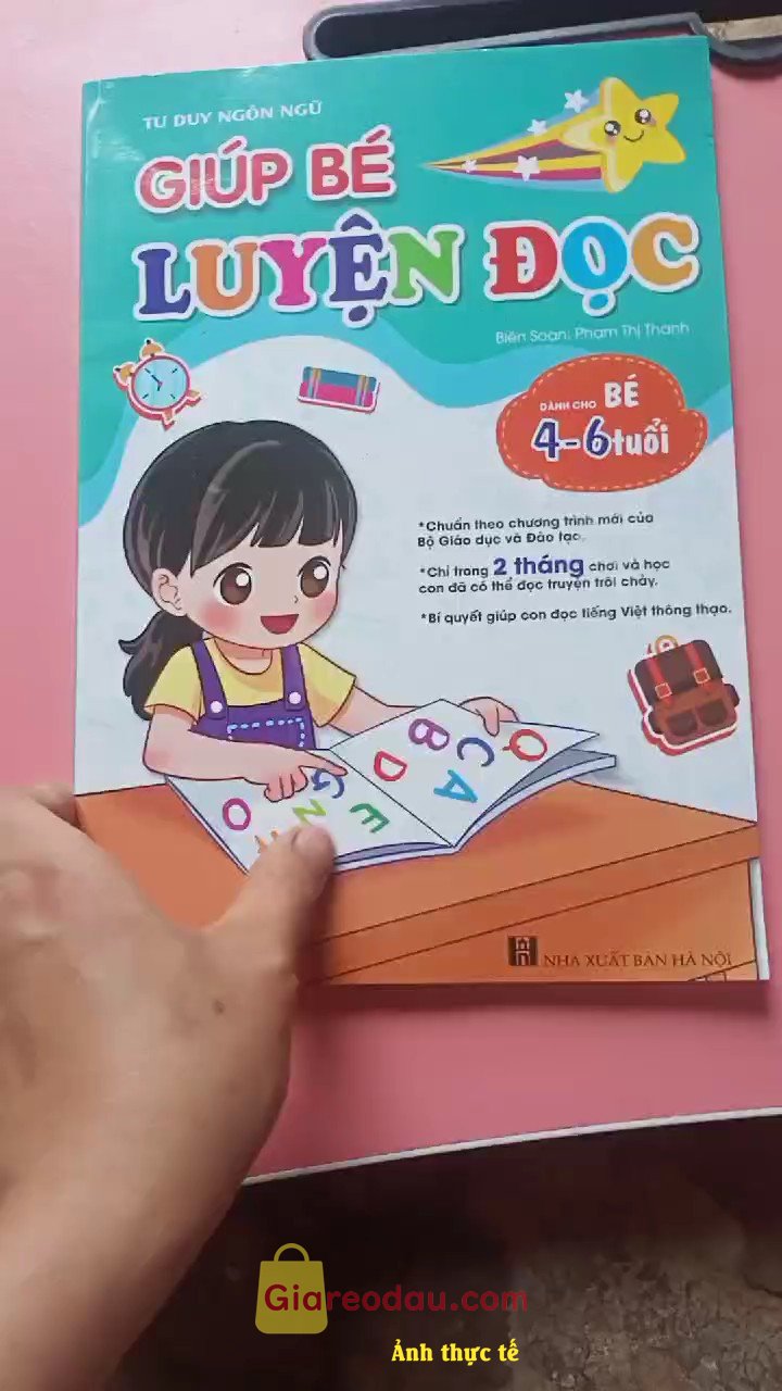 Giảm giá [Mã giảm 17%] Sách Giúp Bé Luyện Đọc Chuẩn Bị Cho Bé Tự Tin Vào Lớp 1. Hàng y hình . Sách rất dày dặn . Hình ảnh đẹp sắc nét . Màu sắc. 