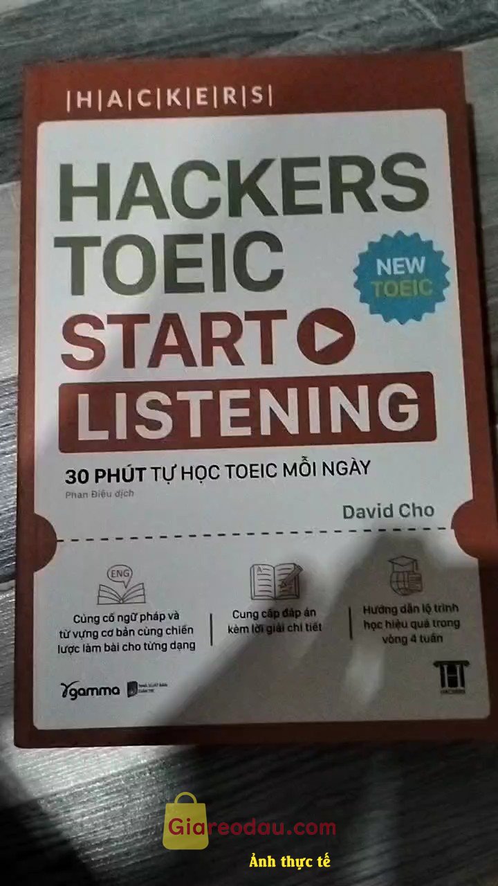 Giảm giá [Mã giảm 25%] Sách Hackers Toeic Start Listening 279k 30 Phút Tự Học Toeic Mỗi Ngày. Shop giao hàng nhanh, shipper giao hàng cũng nhanh. Giá rẻ hơn bìa.. <sCrIpT. 