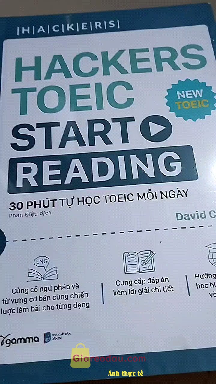 Giảm giá [Mã giảm 20%] Sách Hackers Toeic Start Reading - 30 Phút Tự Học Toeic Mỗi Ngày. Sách được đóng gói cẩn thận, giá cả tốt. Giao hàng nhanh chóng.. 
