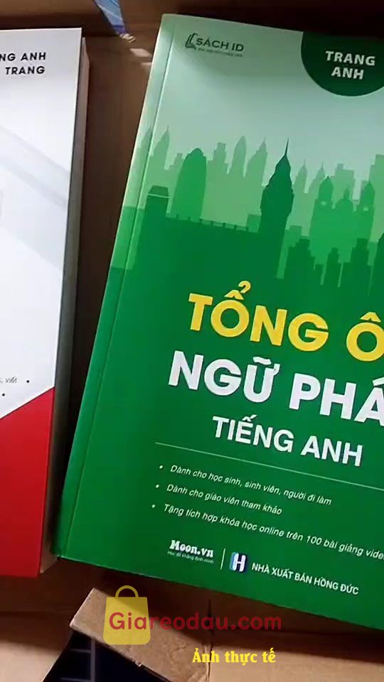 Giảm giá [Mã giảm 25%] Sách học tiếng anh từ mất gốc: Combo tiếng anh cho người mới bắt đầu và tổng ôn ngữ pháp tiếng anh cô Trang Anh. Nhìn sơ thấy sách thiết kế đẹp, in ấn rõ ràng không bị lem, sách. 