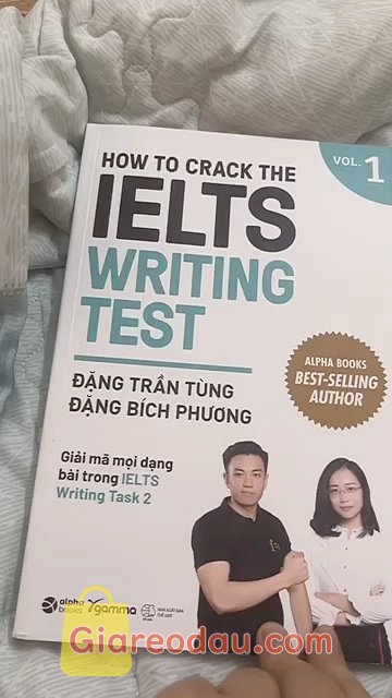 Giảm giá [Mã giảm 25%] Sách-How To Crack The IELTS Writing Test Vol.1. Sách đẹp, gói hàng cẩn thận. Nội dung sách viết cực logic và bổ. 