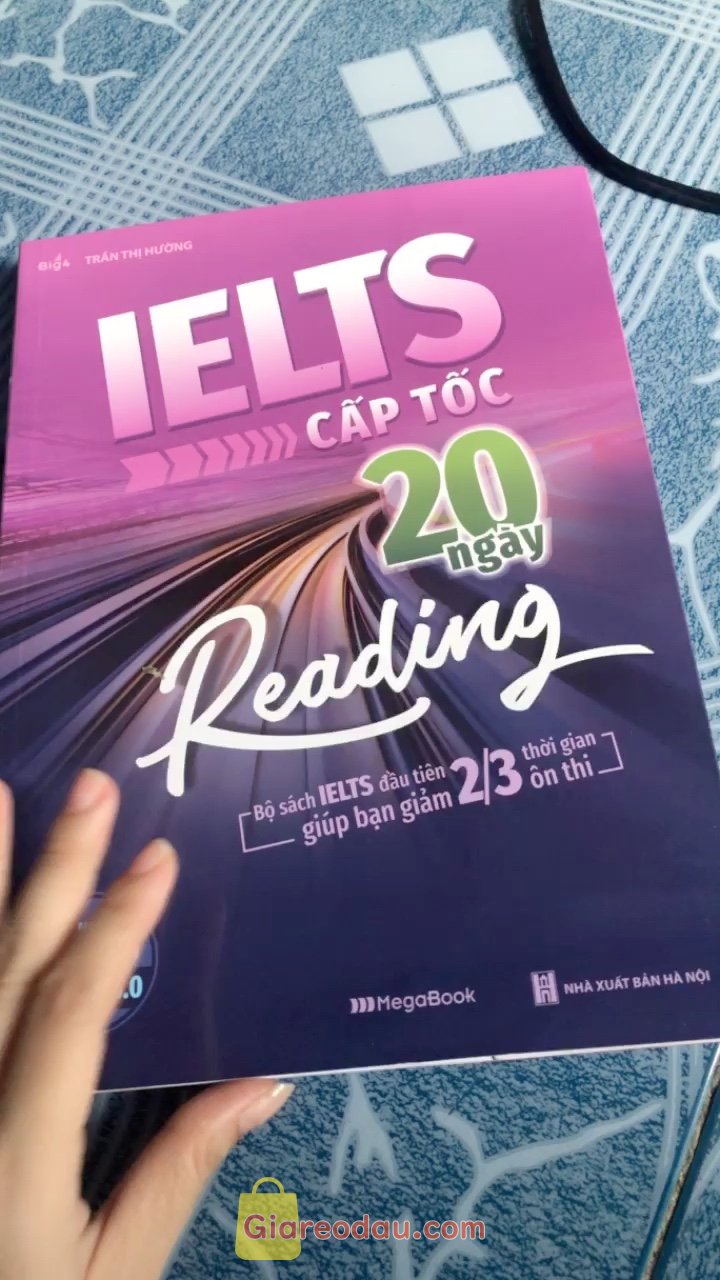 Giảm giá [Mã giảm 24%] Sách IELTS cấp tốc - 20 ngày Reading (Bộ Sách IELTS Đầu Tiên Giúp Bạn Giảm 2/3 Thời Gian Ôn Thi). . 