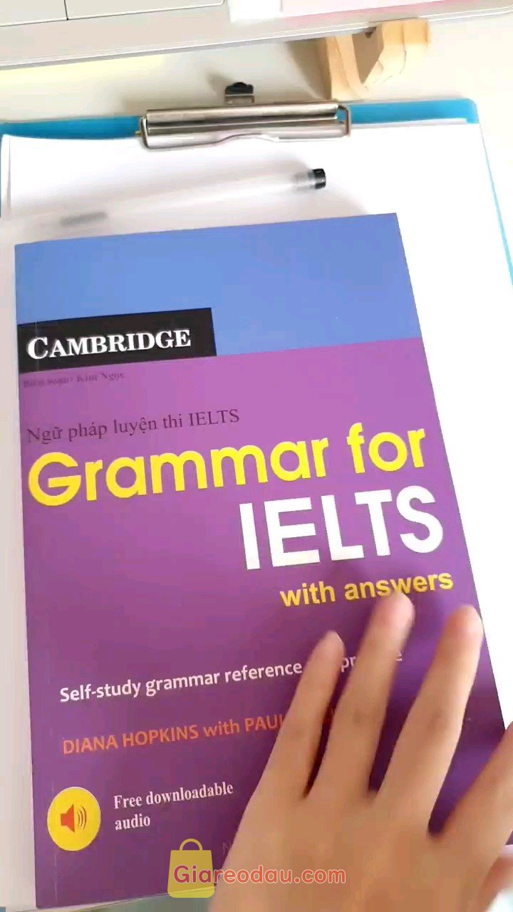 Giảm giá [Mã giảm 30%] Sách Ngữ pháp luyện thi IELTS Grammar for IELTS. Sách đóng gói cẩn thận, giao hàng siêu nhanh, bố cục dễ hiểu... 