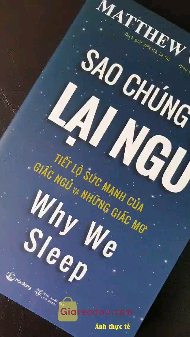 Giảm giá [Mã giảm 25%] Sách Sao chúng ta lại ngủ. Sách đẹp, in cỡ chữ khá to, màu sắc rõ ràng trên nền giấy hơi. 