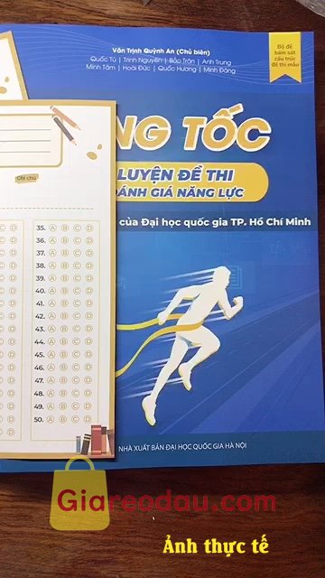 Giảm giá Sách Tăng Tốc Luyện Đề Thi Đánh Giá Năng Lực ĐHQG TP.HCM. Sách mới không bị hư hại, nội dung đầy đủ chi tiết. Có tặng. 