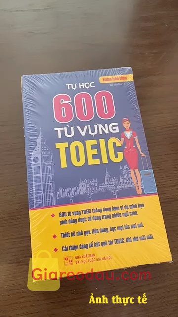 Giảm giá [Mã giảm 30%] Sách Tự học 600 từ vựng TOEIC (bìa mềm). sách nhỏ gọn, tiện lắm ạ nên mua nha. . 