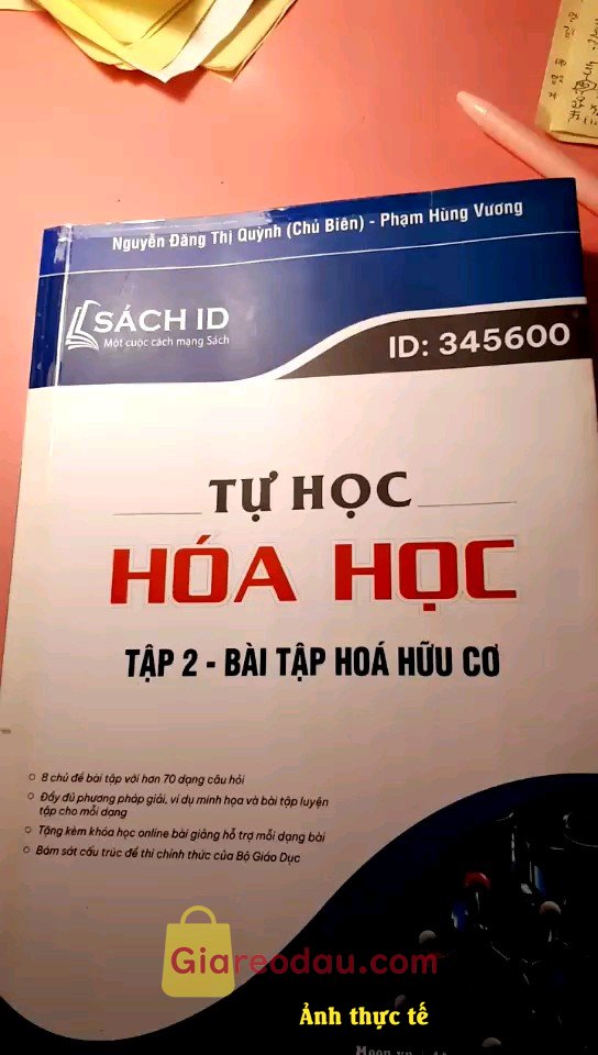 Giảm giá [Mã giảm 36%] Sách Tự học bài tập hóa hữu cơ lớp 12 ôn thi THPT QG. Giao hàng nhanh.. Đóng gói cẩn thận.. Được tặng thêm 20 tờ tô trắc. 