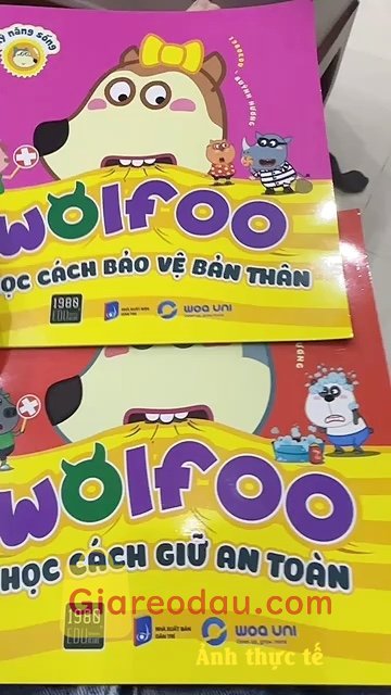 Giảm giá [Mã giảm 27%] Sách Wolfoo Học Cách Giữ An Toàn. Sách màu vẽ sặc sỡ. Nội dung giáo dục. Các bé đều thích 😂🤣.. 