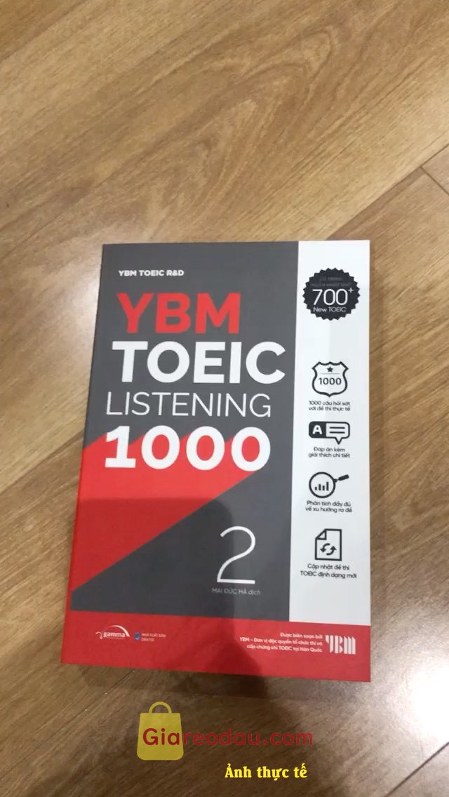 Giảm giá [Mã giảm 25%] Sách YBM TOEIC LISTENING1000 Vol.2 (YBM Actual Toeic Tests LC 1000). Sản phẩm rất xinh đẹp tuyệt vời, tôi không thể trông đợi gì. 