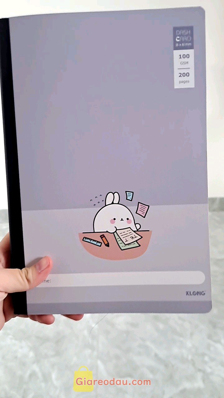 Giảm giá [Mã giảm 36%] Vở Dash Caro (6x6) mm may dán gáy KLONG B5 80 - 120 - 200 trang 100/76- MS: 812 - 813 - 814. Shop đóng gói siêu cẩn thận. Tới tay mình vở không bị móp một. 