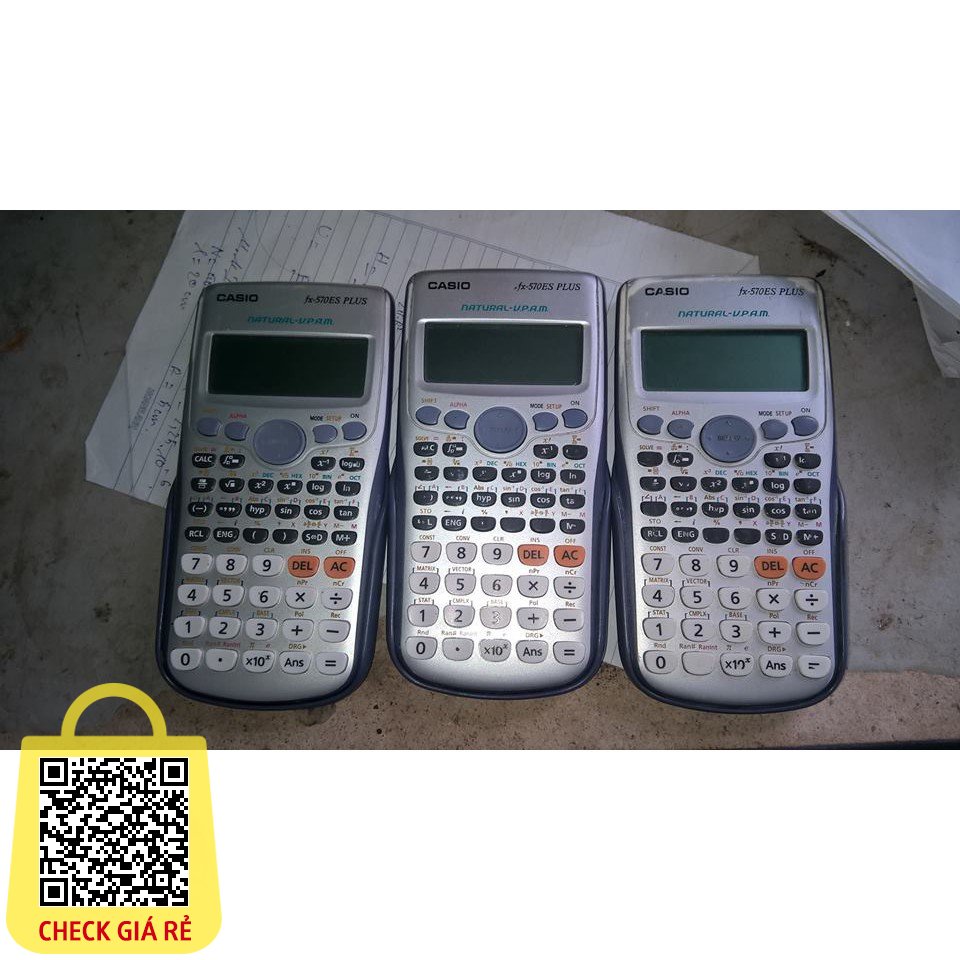 [FREE SHIP] Máy tính CASIO FX 570 ES PLUS CŨ CHÍNH HÃNG CASIO