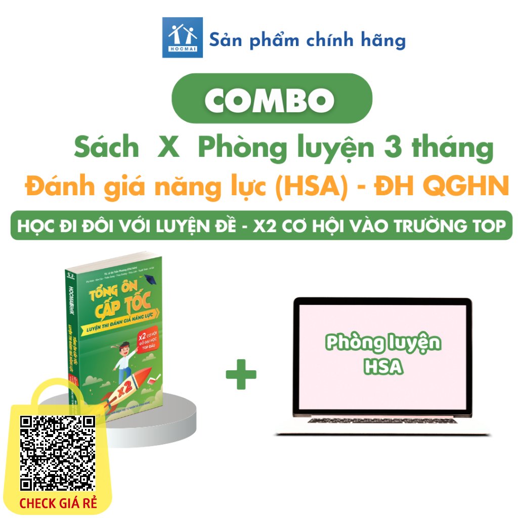 hocmai combo sach va phong luyen de thi danh gia nang luc dhqg ha noi chinh phuc 100 ki thi hsa goi 3 thang