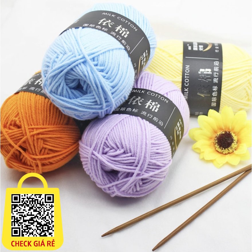 LEN sợi MILK baby cotton 50 gram bảng 62 Màu