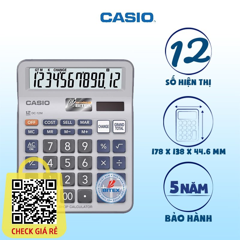 Máy tính Casio DC-12M