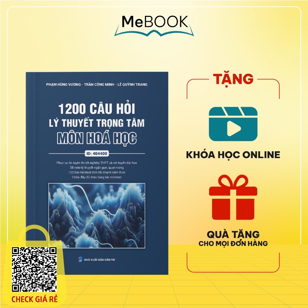 Sach 1200 cau hoi ly thuyet trong tam mon Hoa hoc on thi THPT va luyen thi danh gia nang luc 2024 | Me Book