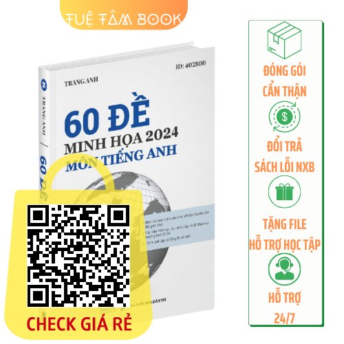 Sách 60 đề minh họa 2024 môn Tiếng Anh