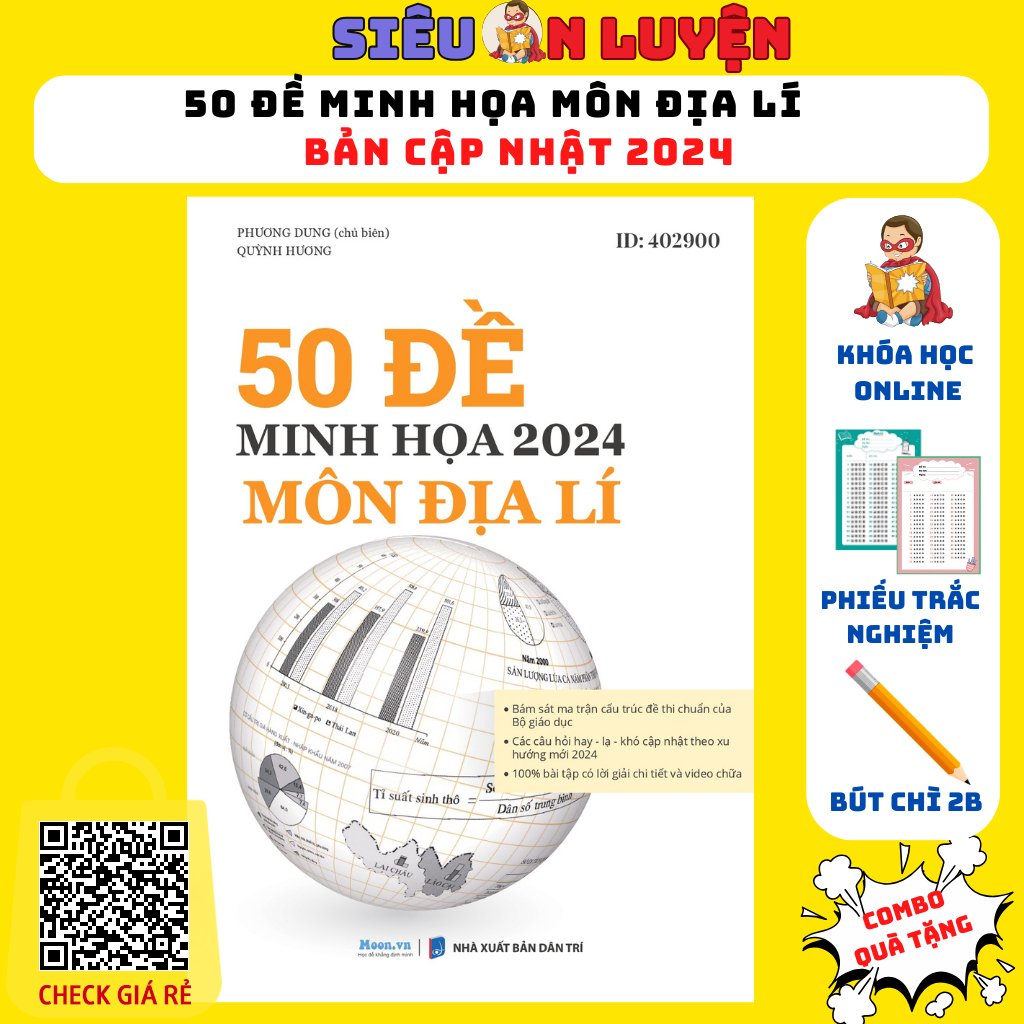 Sach- Bo 50 De Minh Hoa Mon Dia Li Ban Cap Nhat On Thi THPT Quoc Gia Nam 2024