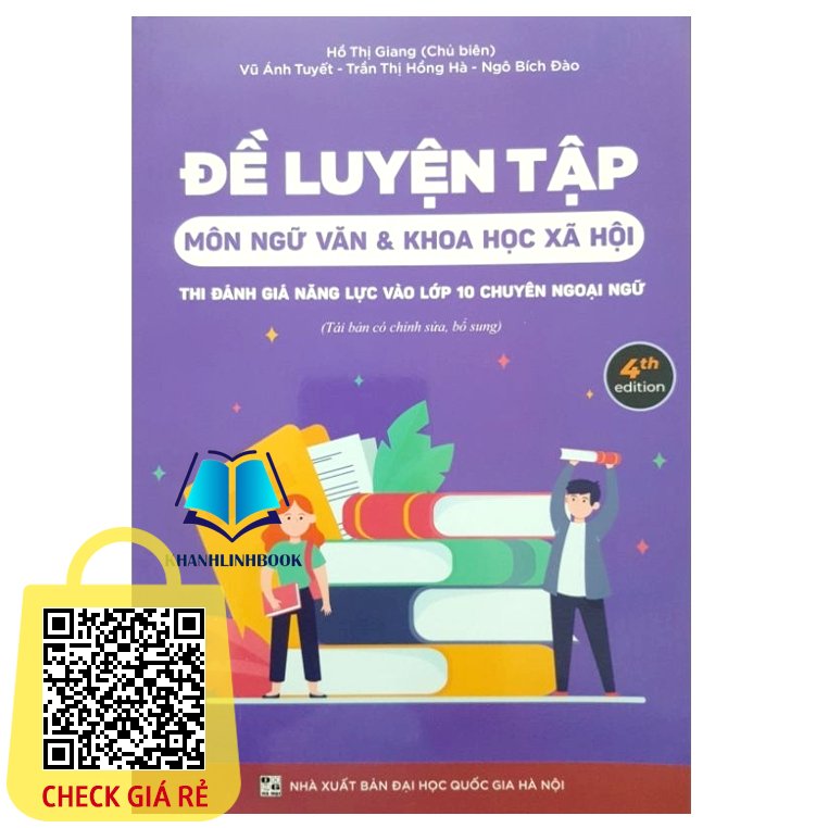 Sách Đề luyện tập môn ngữ văn và KHXH thi đánh giá năng lực vào 10
