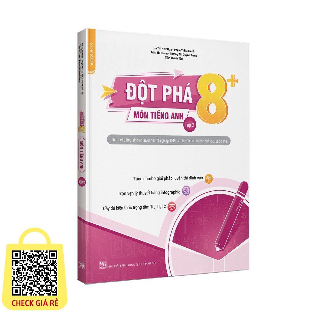 Sách Đột phá 8+ thi THPT Quốc gia môn Tiếng Anh Tập 2