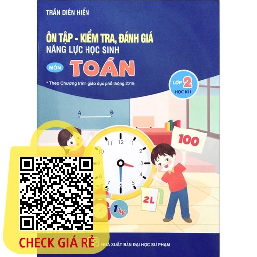Sách Ôn tập kiểm tra đánh giá năng lực học sinh môn toán lớp 2 kì 1