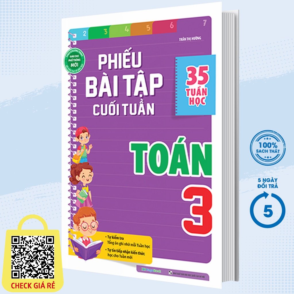 Sách Phiếu Bài Tập Cuối Tuần Toán 3 (35 Tuần Học) MEGABOOK