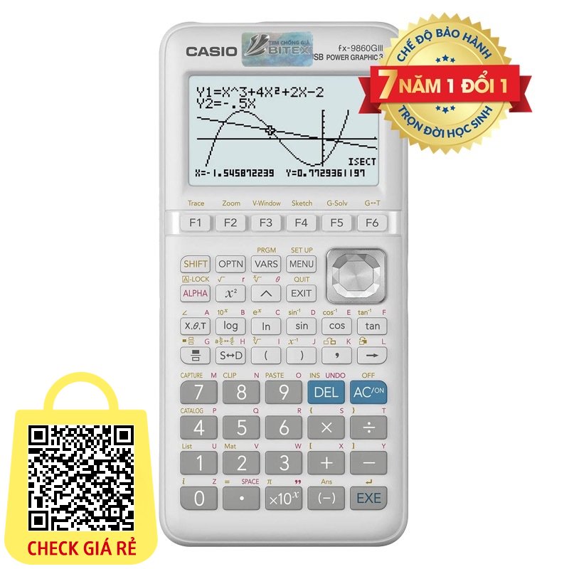 [SIÊU PHẨM] Máy tính vẽ đồ thị Casio fx-9860GIII Chính Hãng bảo hành 5 năm