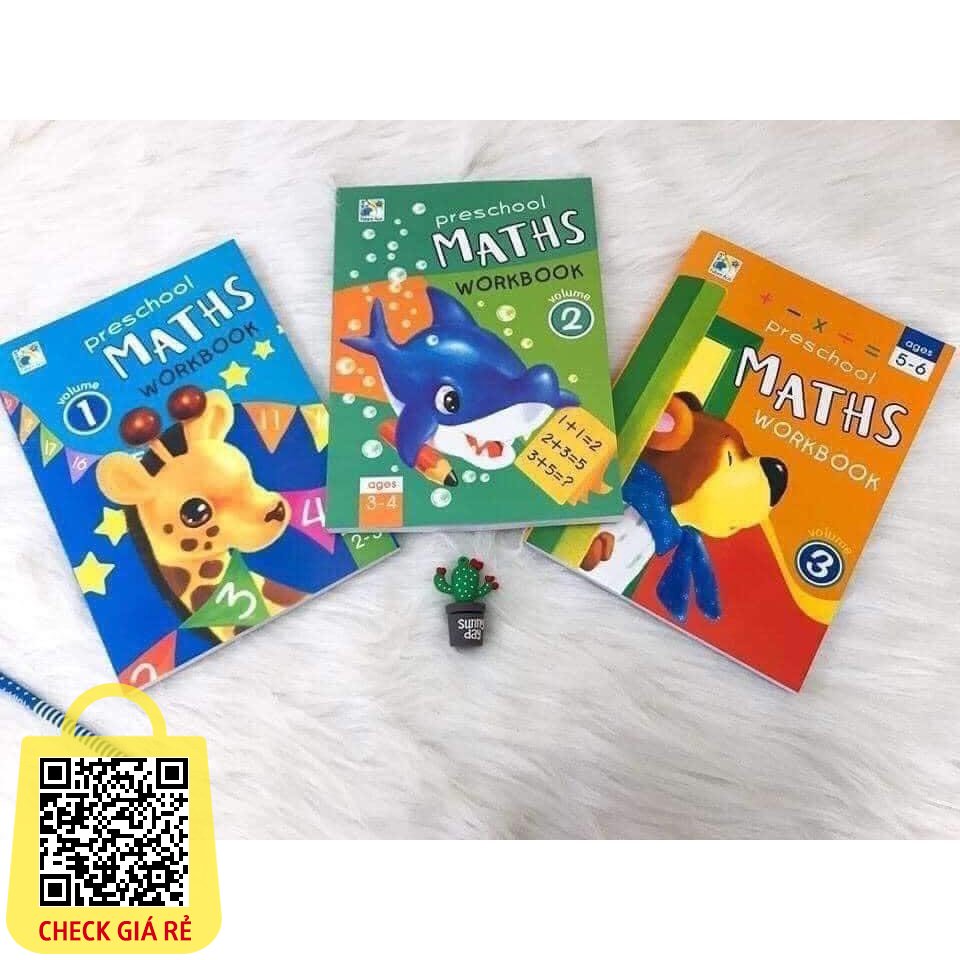 Vở viết Preschool Maths workbook 3 cuốn